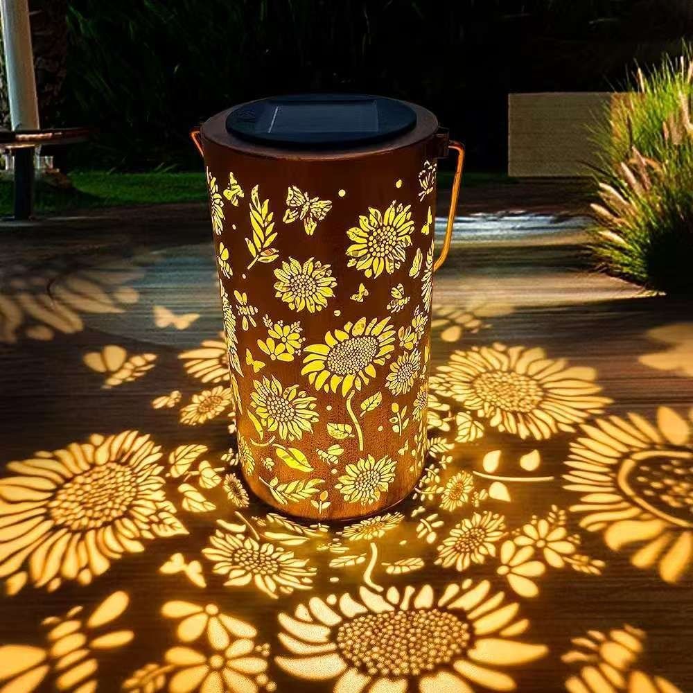 Smart Zen Garden - Lampa słoneczna w kształcie słonecznika, wodoodporna,
