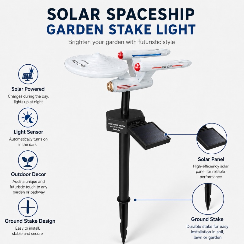 Smart Zen Garden - Lampa ogrodowa Star Trek USS Enterprise