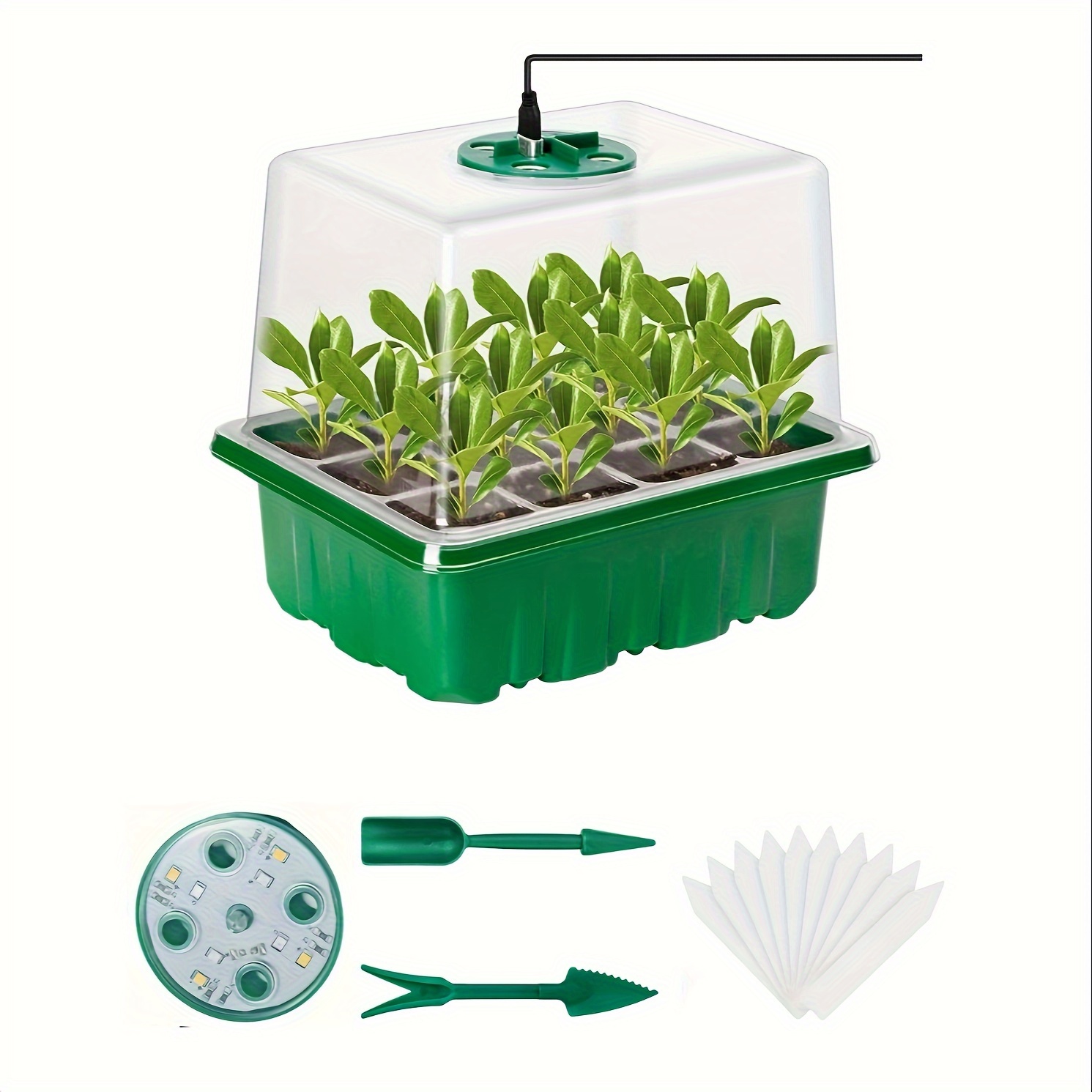 Plant Grow Light Full Spectrum - Zestaw do Rozsiewu Sadzonek - 1/2/3