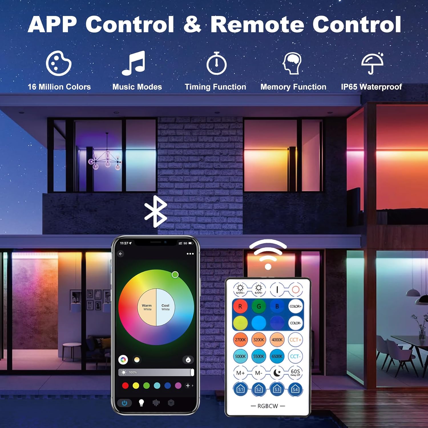 Reflektor LED 50W RGB z pilote – Smart Garden Lights Uk recenzja i cena