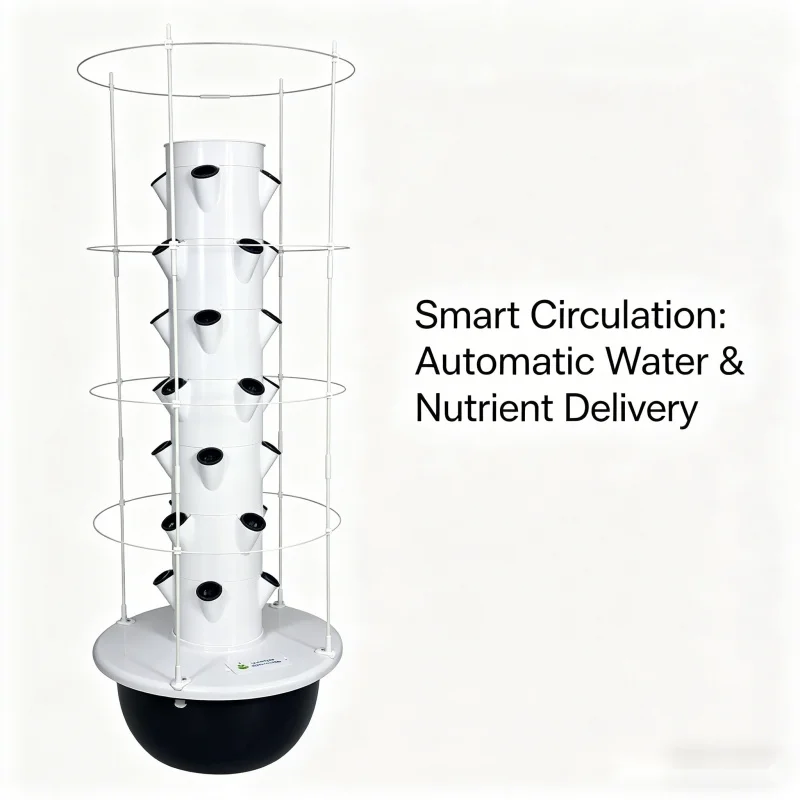 9-poziomowa hydroponiczna wież – Smart Garden Vertical Planter recenzja i cena