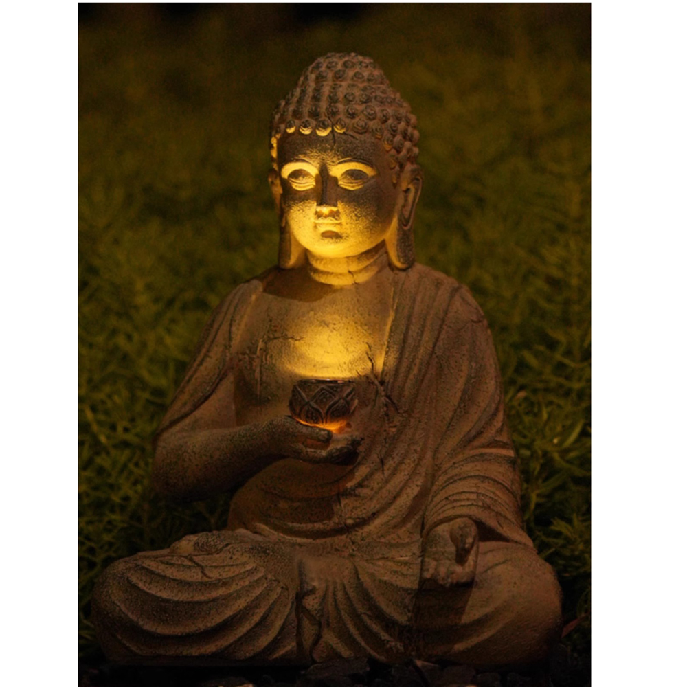 Żywica słoneczna statua buddy  – Smart Zen Garden recenzja i cena