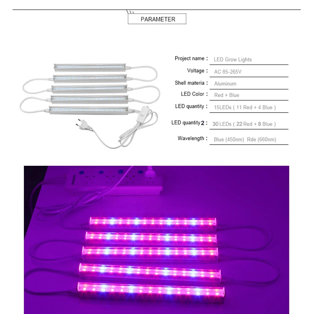 12-calowe listwy LED do uprawy – Plant Grow Light Full Spectrum recenzja i cena